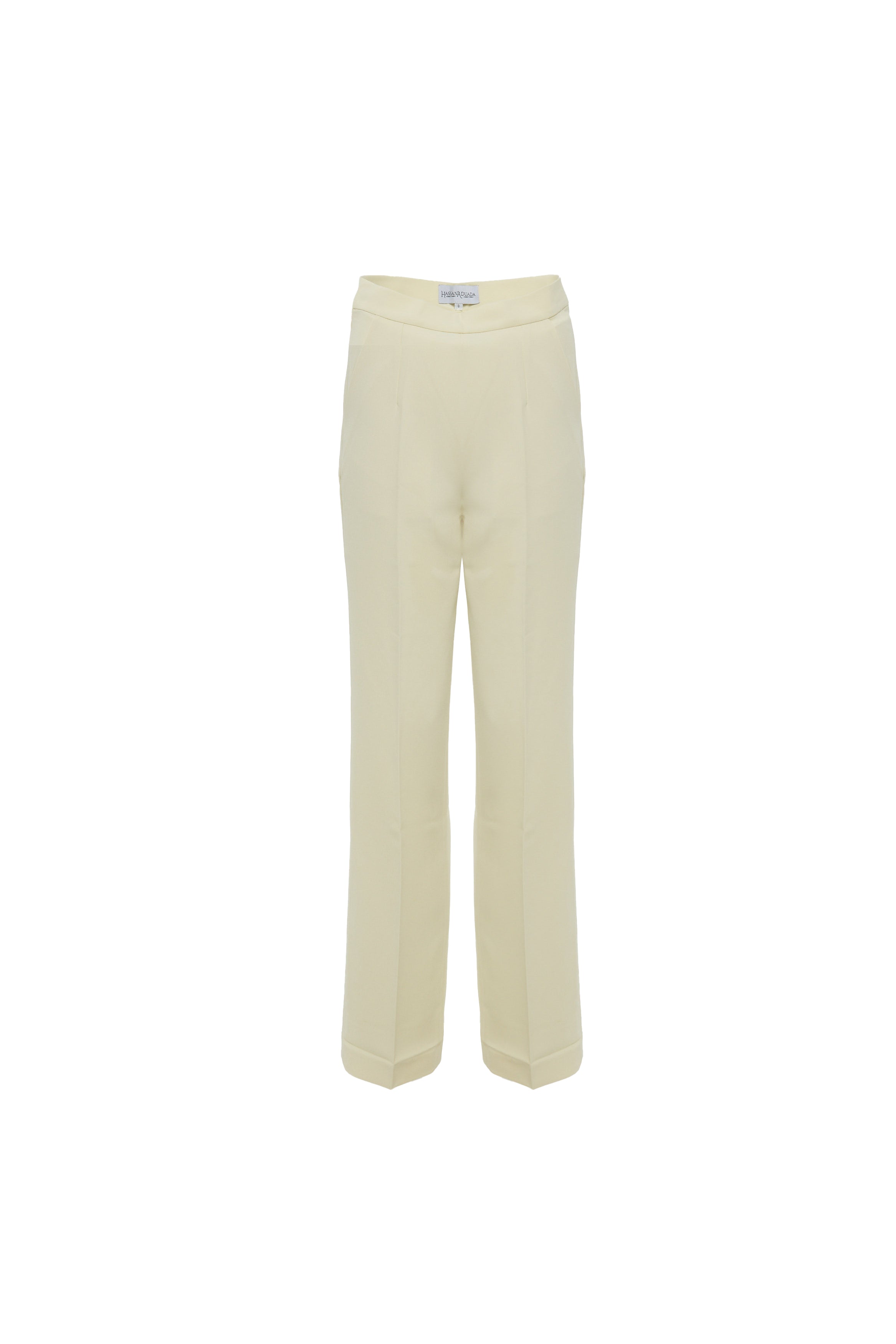 Hassana- High Rise Straight Leg Luxurious Crepe Trouser In